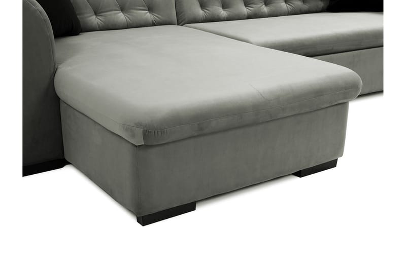 Bäddsoffa med divan - Grön - Möbler - Soffa - Bäddsoffa - Bäddsoffa divan