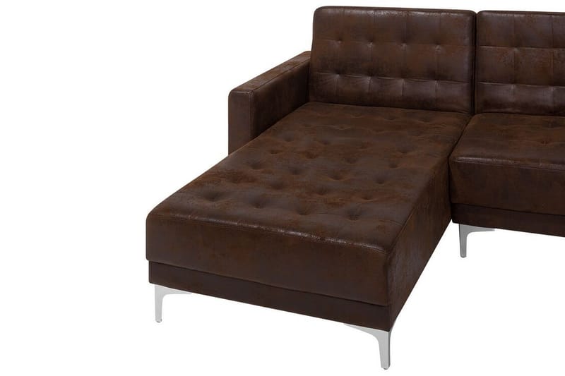 Bäddsoffa Westerleigh med Divan - Brun - U bäddsoffa - Bäddsoffa divan