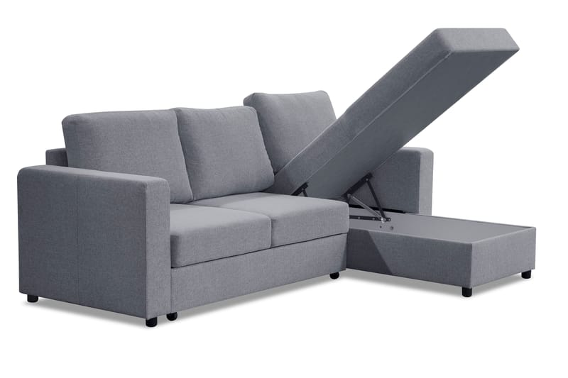 Divanbäddsoffa Achillea Ljusgrå - Vändbar - Möbler - Soffa - Bäddsoffa - Bäddsoffa divan