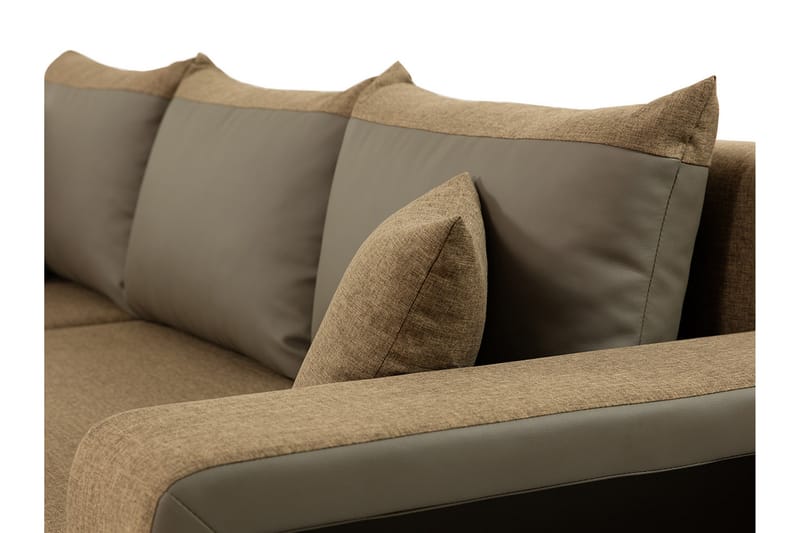 Divanbäddsoffa Fano 240x146x84 cm - Grå - Möbler - Soffa - Bäddsoffa - Bäddsoffa divan