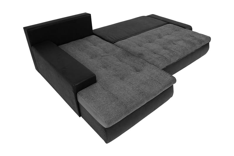 Divanbäddsoffa Ianto 265x185x85 cm - Grå/Vit - Möbler - Soffa - Bäddsoffa - Bäddsoffa divan