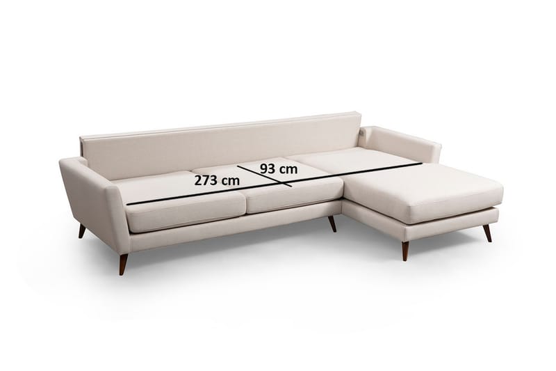 Divanbäddsoffa Santpedor - Beige - Möbler - Soffa - Bäddsoffa - Bäddsoffa divan