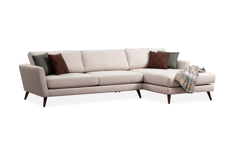 Divanbäddsoffa Santpedor - Beige - Möbler - Soffa - Bäddsoffa - Bäddsoffa divan