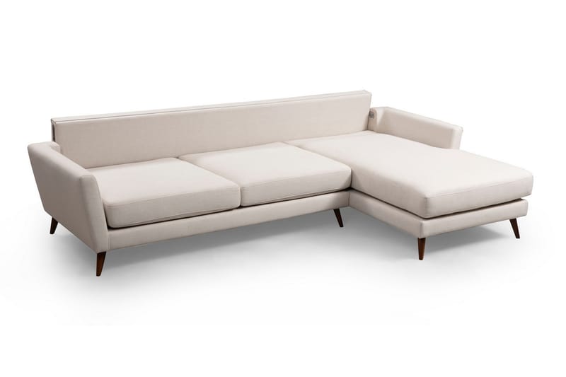 Divanbäddsoffa Santpedor - Beige - Möbler - Soffa - Bäddsoffa - Bäddsoffa divan