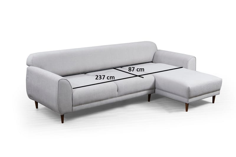 Divanbäddsoffa Santpedor - Beige - Möbler - Soffa - Bäddsoffa - Bäddsoffa divan