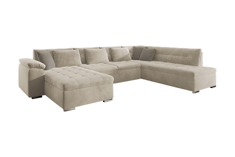 Duvetorp 8-sits Bäddsoffa Höger - Beige - Möbler - Soffa - B�äddsoffa - Bäddsoffa divan