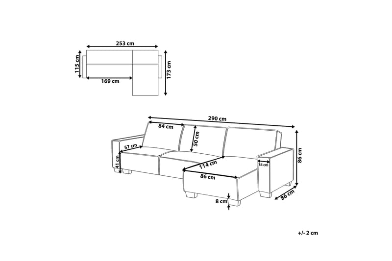 Hörnbäddsoffa Dayren Vänster - Beige - Möbler - Soffa - Bäddsoffa - Bäddsoffa divan