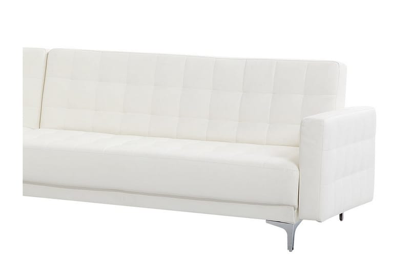 Hörnbäddsoffa Westerleigh Large Höger Konstläder - Vit - Möbler - Soffa - Bäddsoffa - Bäddsoffa divan