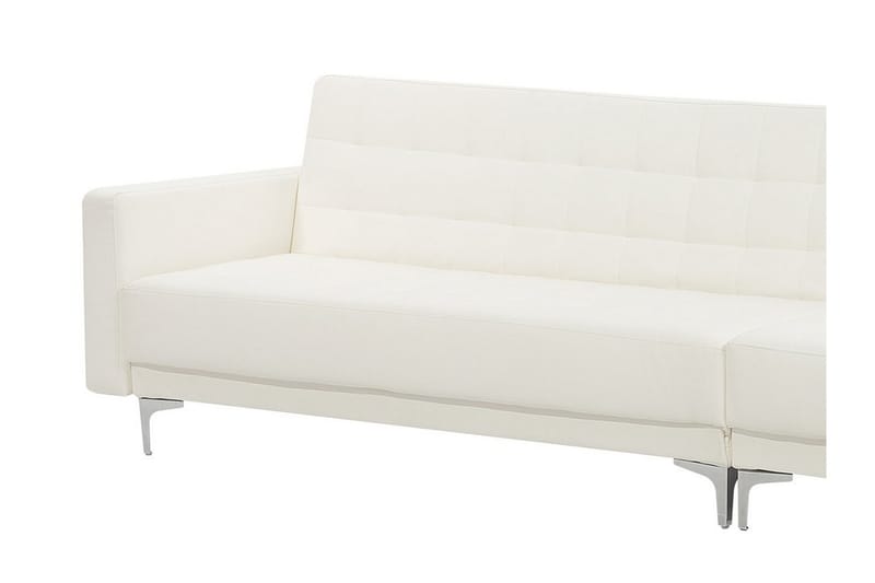 Hörnbäddsoffa Westerleigh Large Vänster Konstläder - Vit - Möbler - Soffa - Bäddsoffa - Bäddsoffa divan