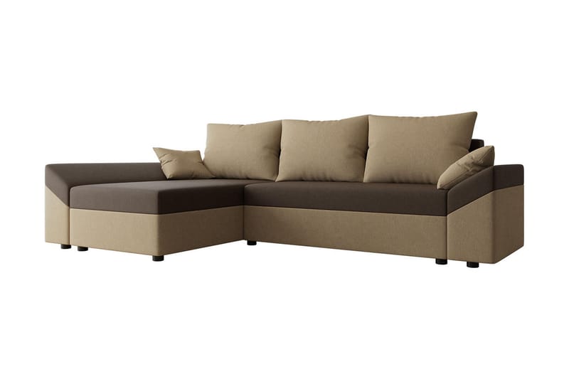 Rosaria 5-sits Bäddsoffa - Brun/Beige - Möbler - Soffa - Bäddsoffa - Bäddsoffa divan