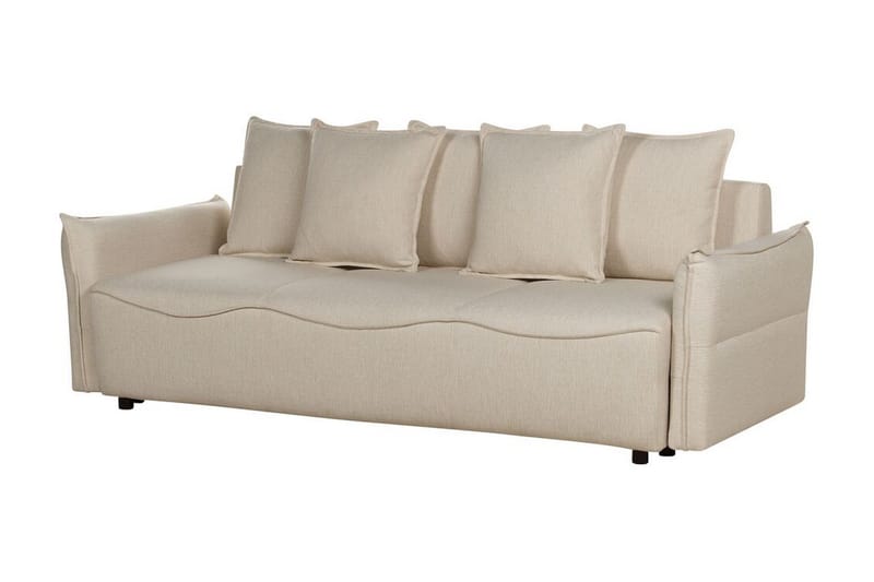 Balendin Bäddsoffa 3-sits - Beige/Svart - Möbler - Soffa - Bäddsoffa - 3 sits bäddsoffa