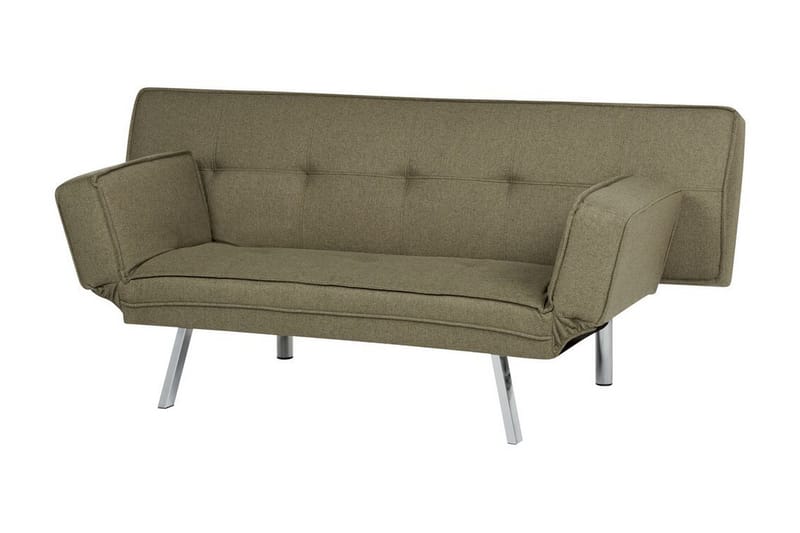 Cathleen Bäddsoffa 3-sits - Grön/Silver - Möbler - Soffa - Bäddsoffa - 3 sits bäddsoffa