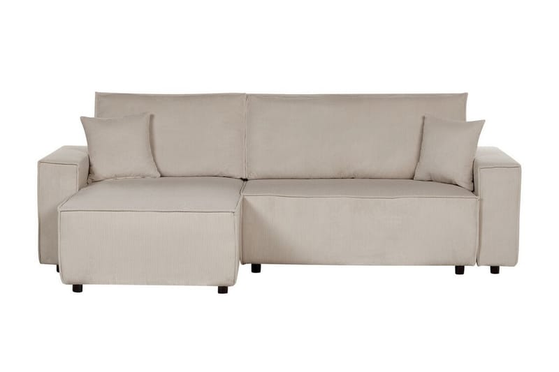 Dyshawn Hörnbäddsoffa 2-sits - Beige/Svart - Möbler - Soffa - Bäddsoffa - Hörnbäddsoffa