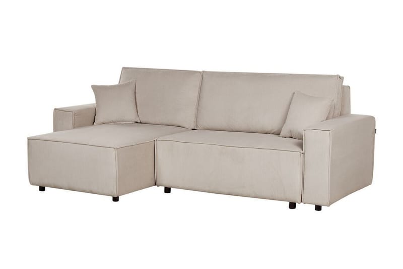 Dyshawn Hörnbäddsoffa 2-sits - Beige/Svart - Möbler - Soffa - Bäddsoffa - Hörnbäddsoffa