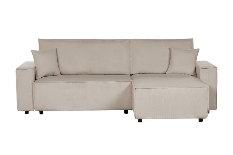 Dyshawn Hörnbäddsoffa 2-sits - Beige/Svart - Möbler - Soffa - Bäddsoffa - Hörnbäddsoffa