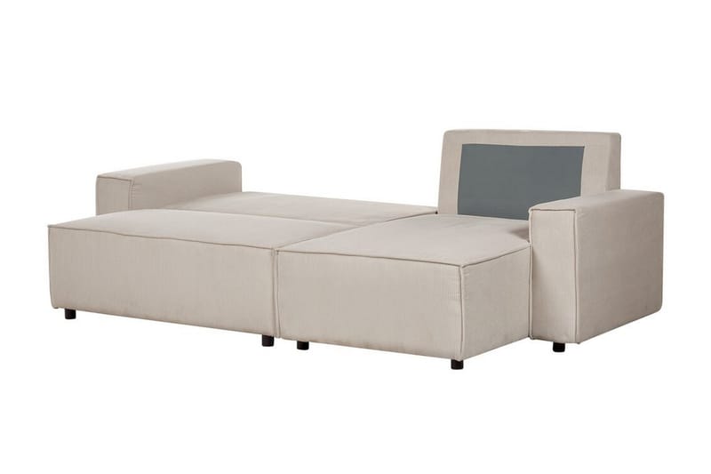 Dyshawn Hörnbäddsoffa 2-sits - Beige/Svart - Möbler - Soffa - Bäddsoffa - Hörnbäddsoffa