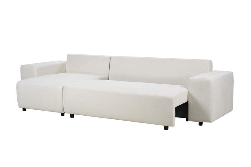 Dysis Hörnbäddsoffa 3-sits - Beige/Svart - Möbler - Soffa - Bäddsoffa - Hörnbäddsoffa