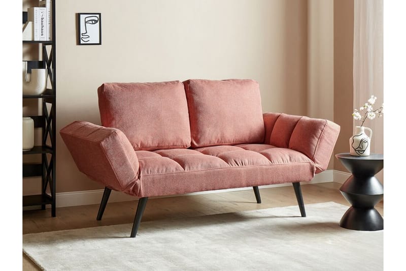 Ferrel Bäddsoffa 2-sits - Rosa/Svart - Möbler - Soffa - Bäddsoffa - 2 sits bäddsoffa