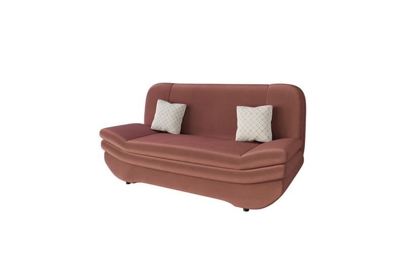 Figurelle Bäddsoffa 2-sits - Rosa/Beige - Möbler - Soffa - Bäddsoffa - 2 sits bäddsoffa