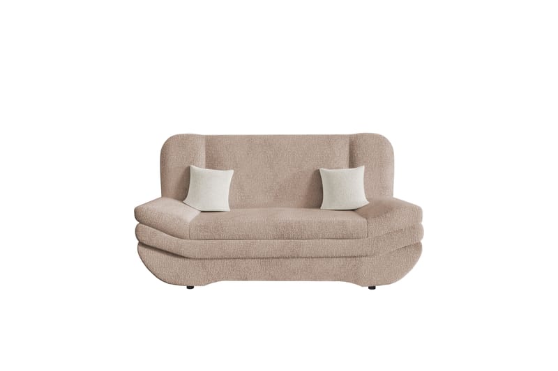 Figurelle Bäddsoffa 2-sits - Rosa/Beige - Möbler - Soffa - Bäddsoffa - 2 sits bäddsoffa