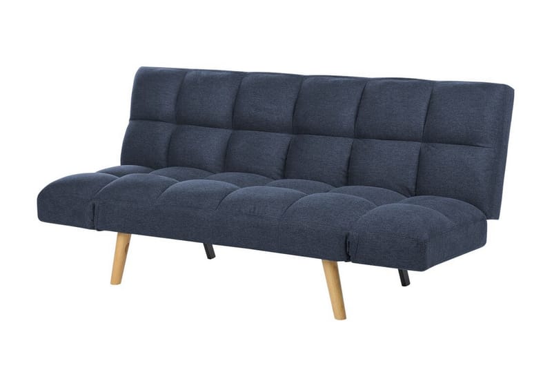 Fiora Bäddsoffa 3-sits - Blå/Ljust trä - Möbler - Soffa - Bäddsoffa - 3 sits bäddsoffa