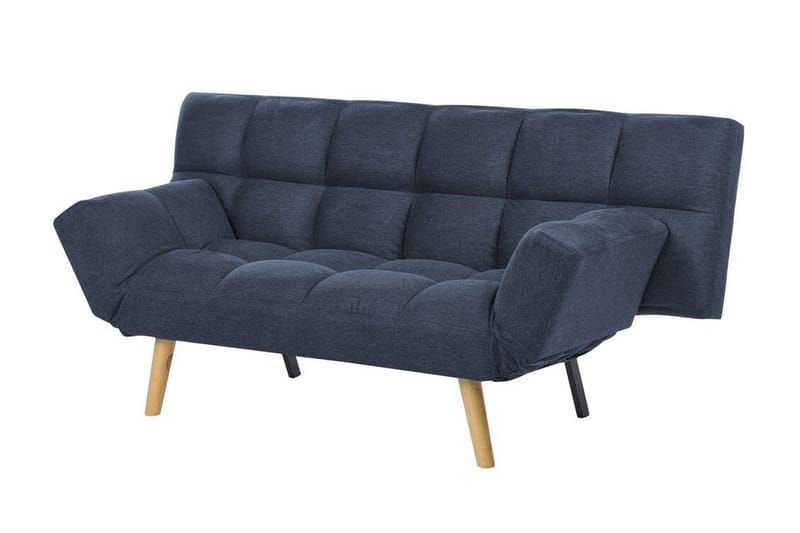 Fiora Bäddsoffa 3-sits - Blå/Ljust trä - Möbler - Soffa - Bäddsoffa - 3 sits bäddsoffa