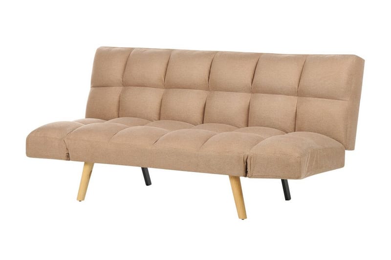 Fiora Bäddsoffa 3-sits - Brun/Ljust trä - Möbler - Soffa - Bäddsoffa - 3 sits bäddsoffa