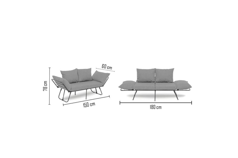 Giancarlo Bäddsoffa 2-sits - Cream - Möbler - Soffa - Bäddsoffa - 2 sits bäddsoffa