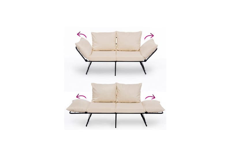 Giancarlo Bäddsoffa 2-sits - Cream - Möbler - Soffa - Bäddsoffa - 2 sits bäddsoffa