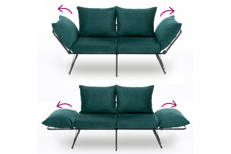 Giancarlo Bäddsoffa 2-sits - Grön - Möbler - Soffa - Bäddsoffa - 2 sits bäddsoffa