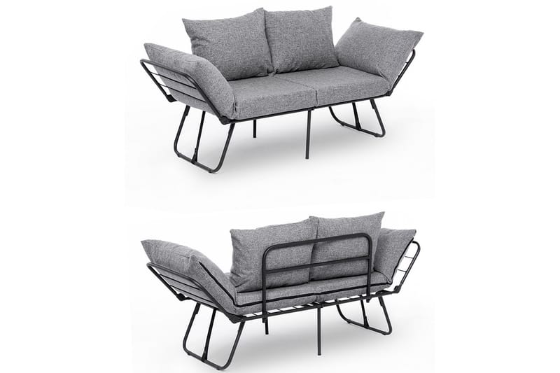 Giancarlo Bäddsoffa 2-sits - Ljusgrå - Möbler - Soffa - Bäddsoffa - 2 sits bäddsoffa