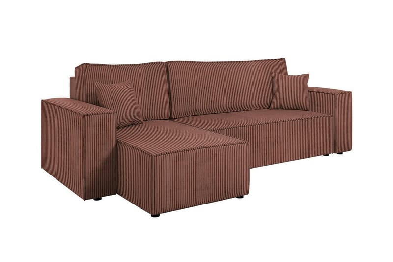 3-sits Hörnbäddsoffa Magston - Rosa - Möbler - Soffa - Bäddsoffa - Hörnbäddsoffa