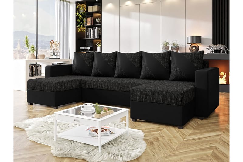 4-sits Hörnbäddsoffa Midfeld - Möbler - Soffa - Bäddsoffa - Hörnbäddsoffa