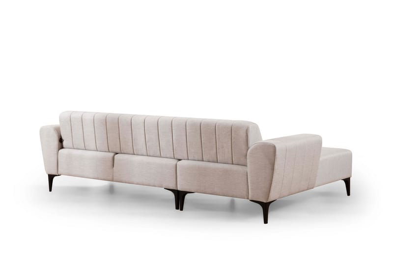 Bäddsoffa med divan Hamlets - Beige - Möbler - Soffa - Bäddsoffa - Hörnbäddsoffa