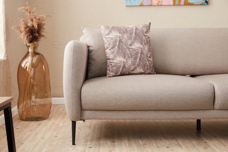 Divanbäddsoffa 3-sits Genna - Beige - Möbler - Soffa - Bäddsoffa - Hörnbäddsoffa