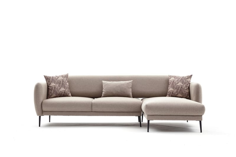 Divanbäddsoffa 3-sits Genna - Beige - Möbler - Soffa - Bäddsoffa - Hörnbäddsoffa