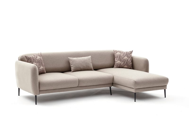 Divanbäddsoffa 3-sits Genna - Beige - Möbler - Soffa - Bäddsoffa - Hörnbäddsoffa