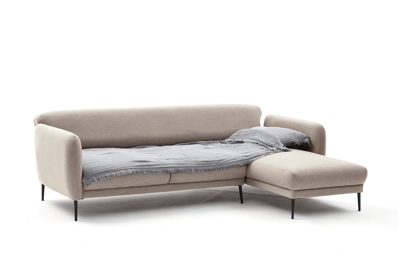 Divanbäddsoffa 3-sits Genna - Beige - Möbler - Soffa - Bäddsoffa - Hörnbäddsoffa