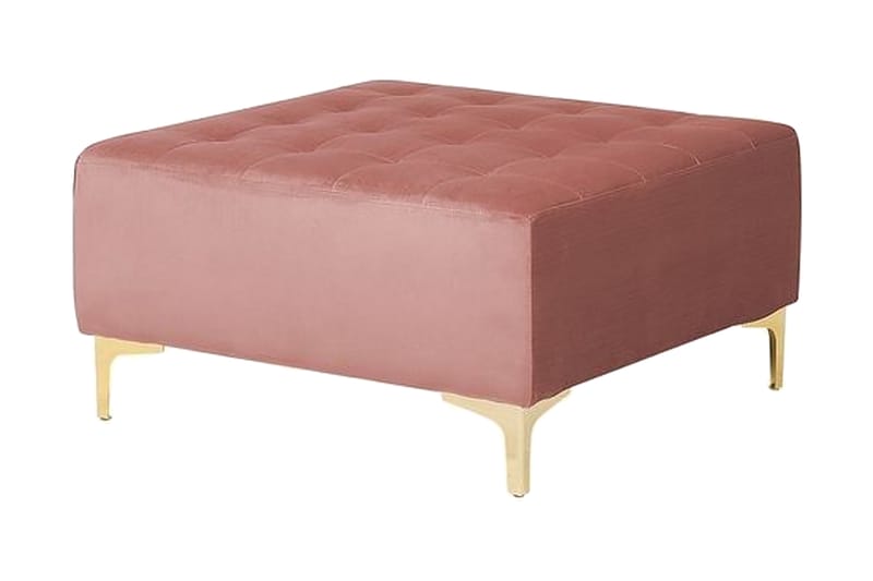 Hörnbäddsoffa Najera med Fotpall Höger - Rosa - Möbler - Soffa - Bäddsoffa - Hörnbäddsoffa