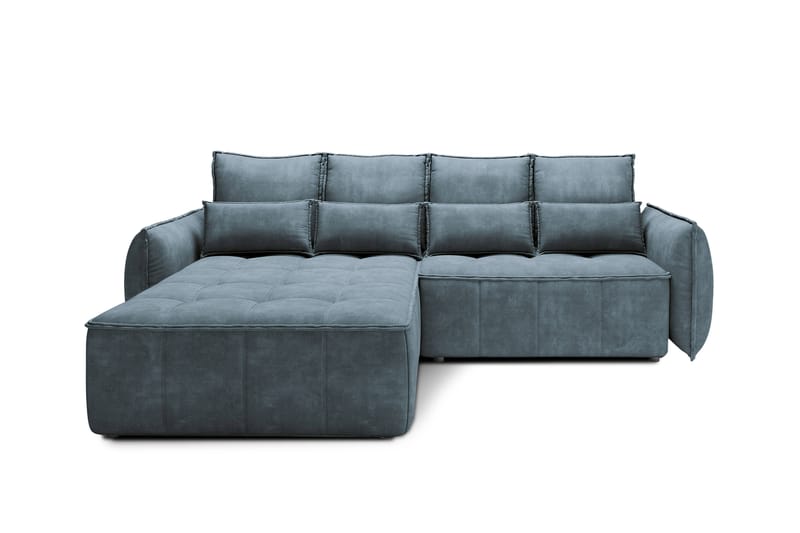 Takara Bäddsoffa med Divan 3-sits - Blå - Möbler - Soffa - Bäddsoffa - Bäddsoffa divan