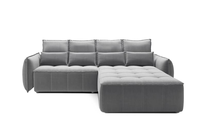 Takara Bäddsoffa med Divan 3-sits - Grå - Möbler - Soffa - Bäddsoffa - Bäddsoffa divan