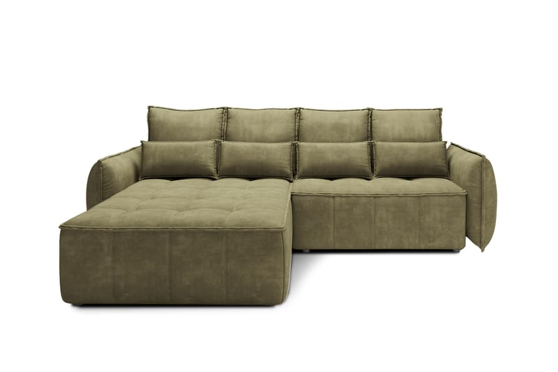 Takara Bäddsoffa med Divan 3-sits - Grön - Möbler - Soffa - Bäddsoffa - Bäddsoffa divan