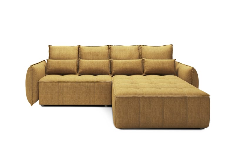 Takara Bäddsoffa med Divan 3-sits - Gul - Möbler - Soffa - Bäddsoffa - Bäddsoffa divan