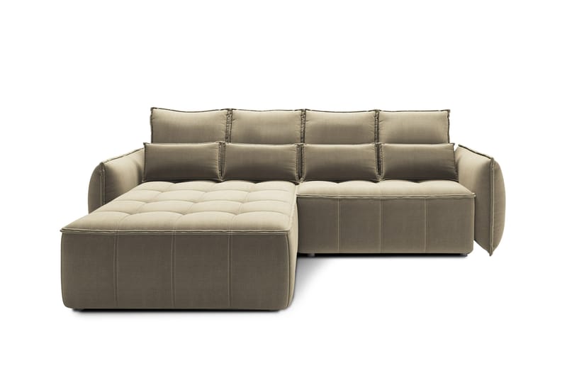 Takara Bäddsoffa med Divan 3-sits - Ljusbrun - Möbler - Soffa - Bäddsoffa - Bäddsoffa divan