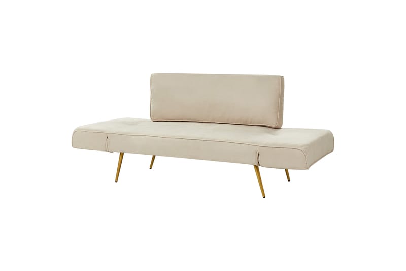 Touya Bäddsoffa 2-sits - Beige/Guld - Möbler - Soffa - Bäddsoffa - 2 sits bäddsoffa