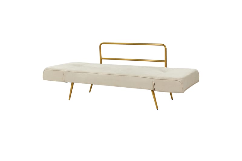 Touya Bäddsoffa 2-sits - Beige/Guld - Möbler - Soffa - Bäddsoffa - 2 sits bäddsoffa