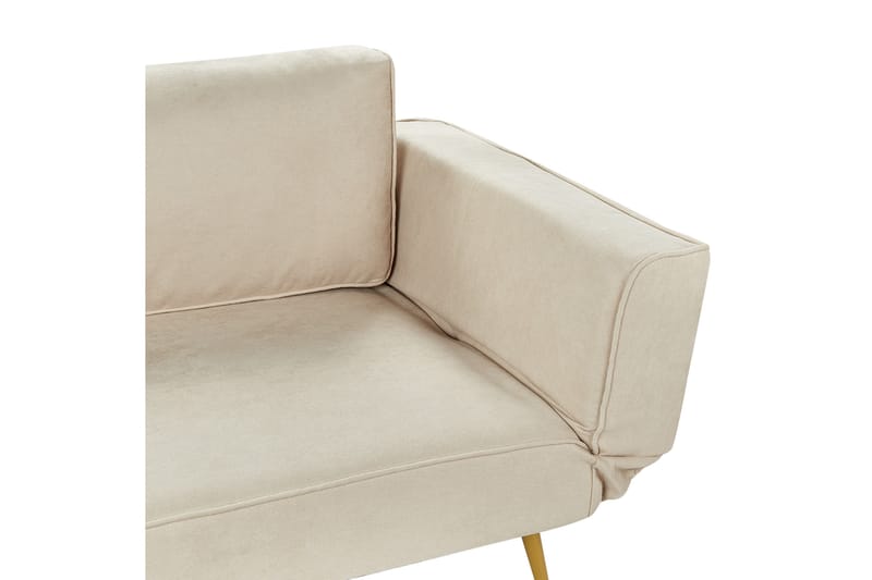 Touya Bäddsoffa 2-sits - Beige/Guld - Möbler - Soffa - Bäddsoffa - 2 sits bäddsoffa