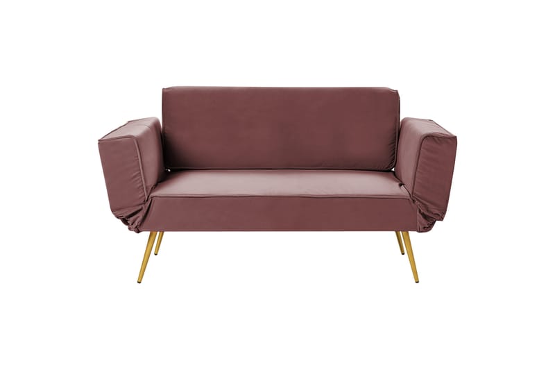 Touya Bäddsoffa 2-sits - Guld/Rosa - Möbler - Soffa - Bäddsoffa - 2 sits bäddsoffa