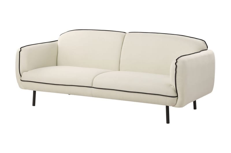 Balint Soffa 3-sits - Beige/Svart - Möbler - Soffa - 3 sits soffa