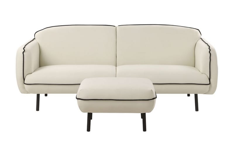 Balint Soffa 3-sits - Beige/Svart - Möbler - Soffa - 3 sits soffa